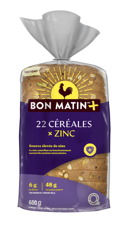 Pain 22 céréales + zinc Bon Matin🅫 Plus | Bon Matin
